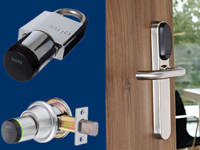 Salto Locks and Card Readers Showcase for SALTO access control system - padlock, cylinder, standard
